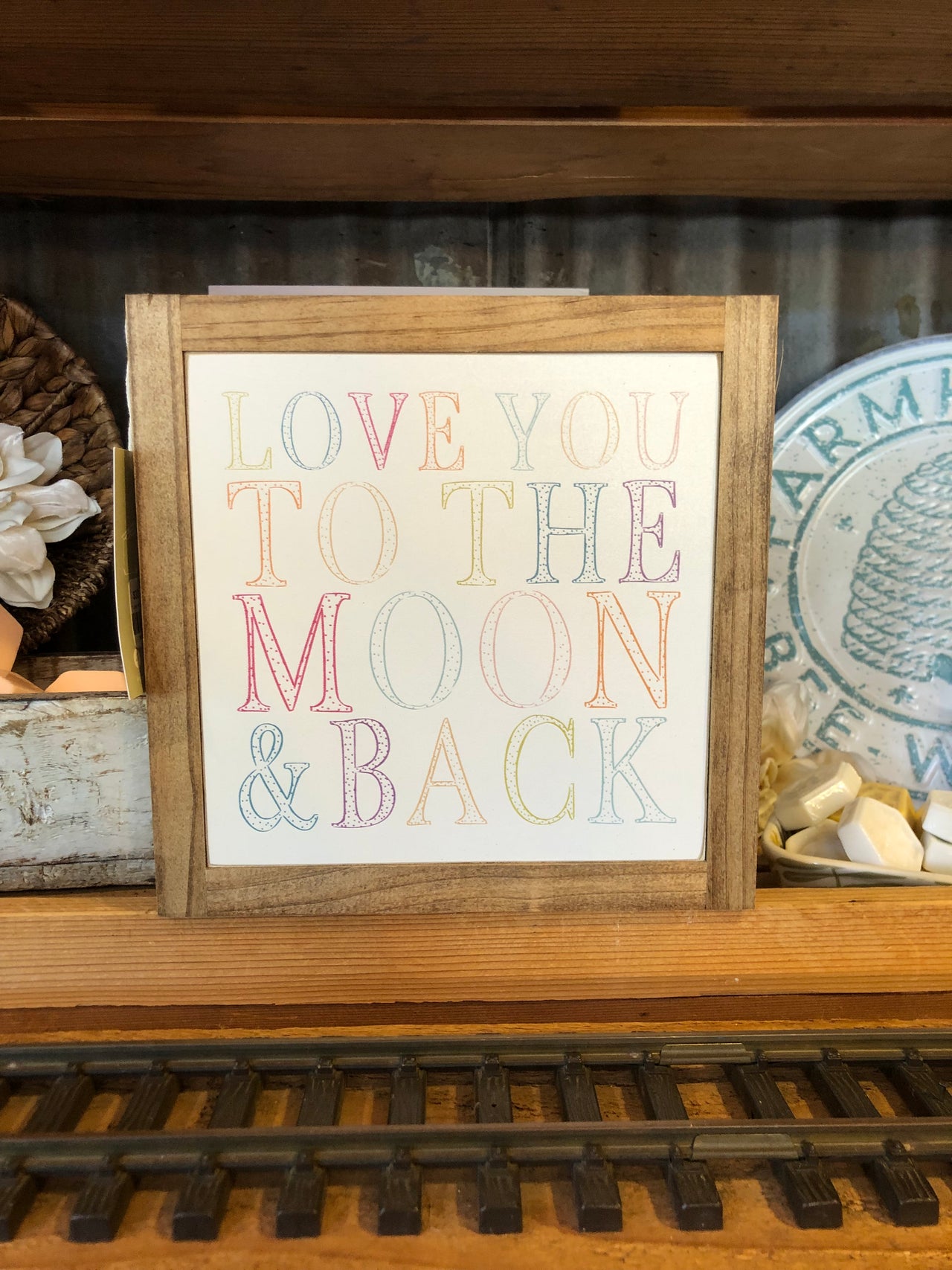 "Love You To The Moon And Back" Wood Sign
