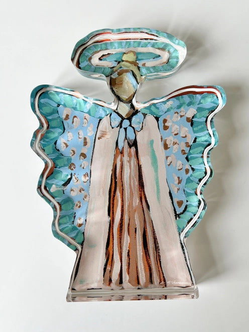 Heavenly Angel Acrylic Shelfie in Blonde by Chelsea McShane Art
