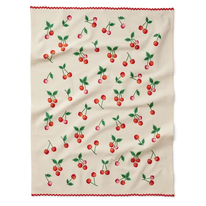Cherries Tea Towel by Rifle Paper Co.