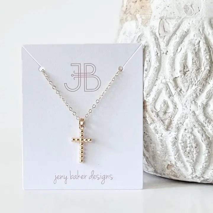 Dottie Cross Necklace by Jeny Baker