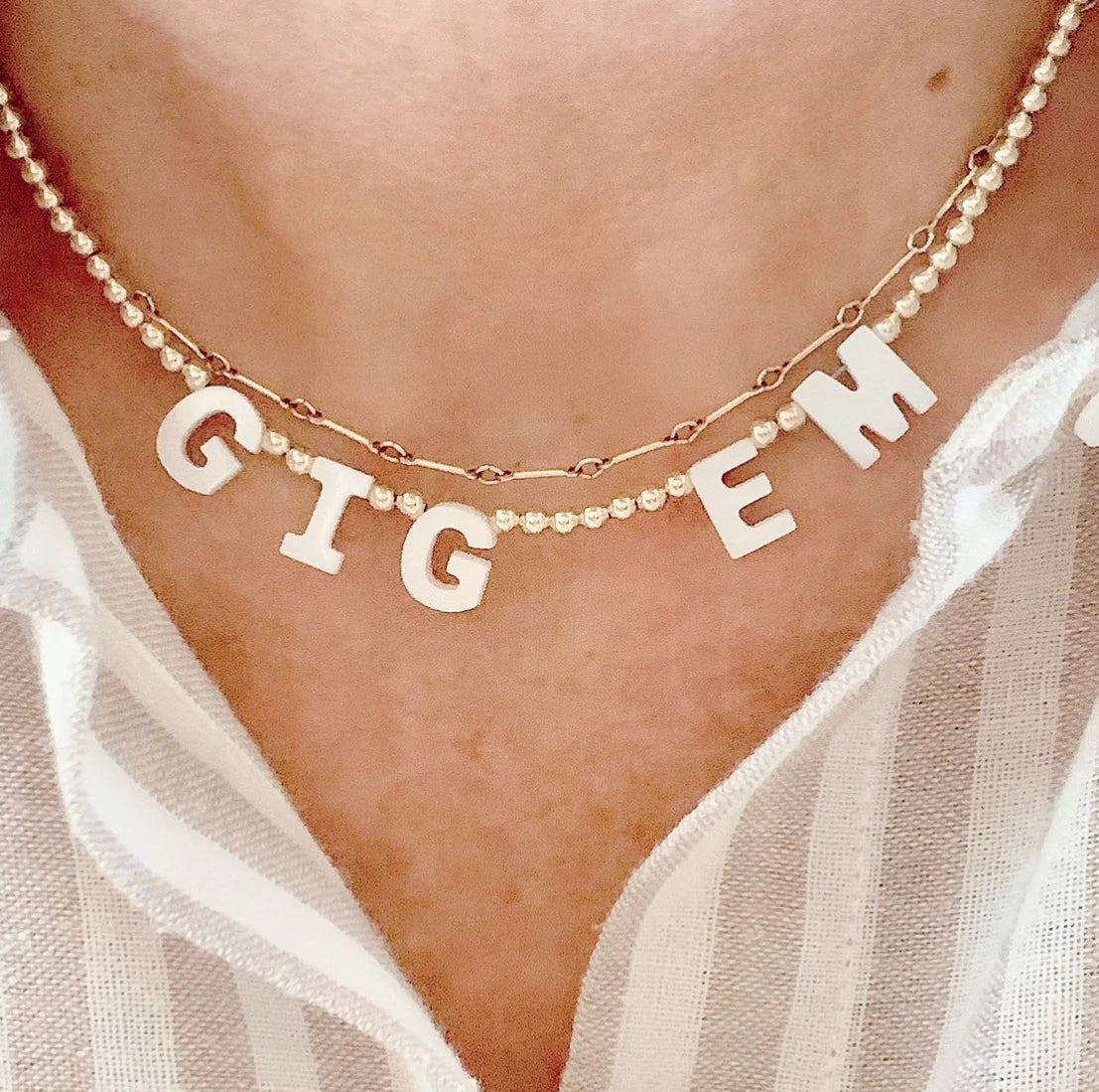 Spirit Necklace "Gig'Em"