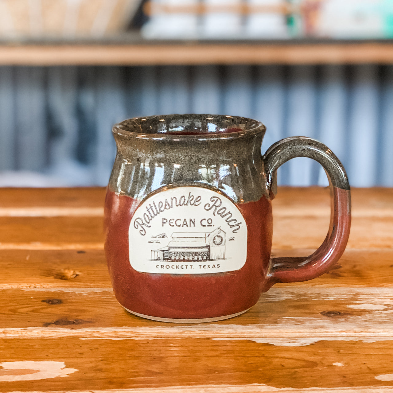 Sunset Hill Stoneware Rattlesnake Ranch Pecans Mug