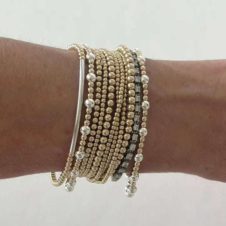 Grace Bracelet in Mixed Metals by Jeny Baker