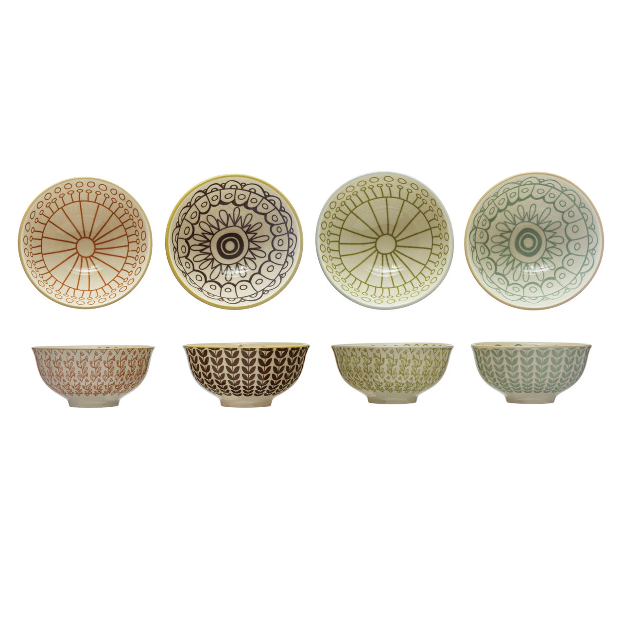 Patterned Stoneware Bowl