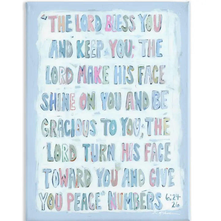 Numbers Verse Canvas Print by Chelsea McShane