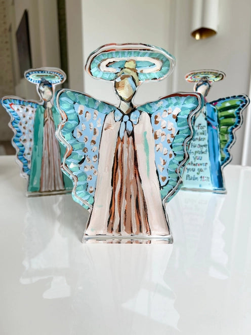 Heavenly Angel Acrylic Shelfie in Blonde by Chelsea McShane Art
