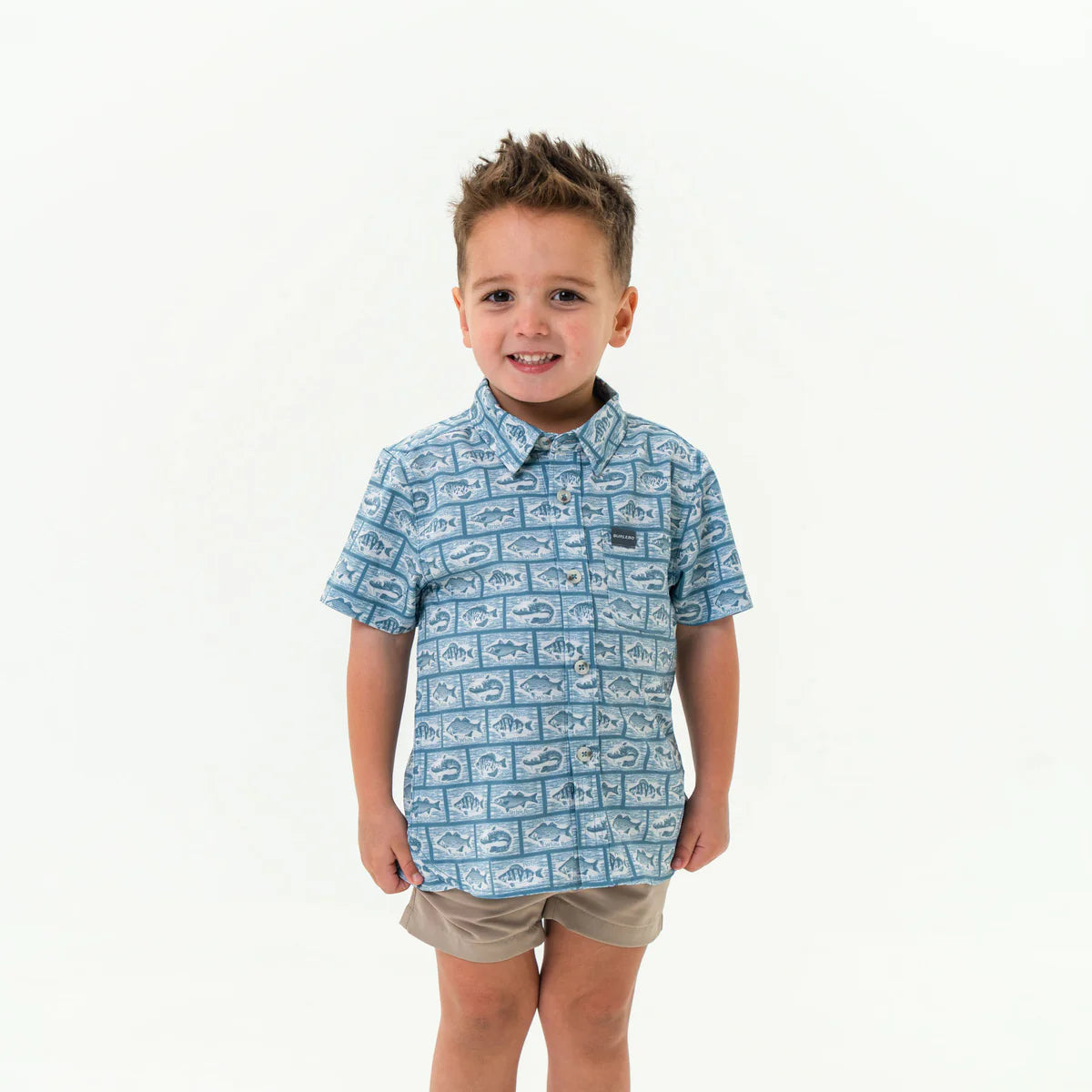 Burlebo Youth Performance Button Up - Angler's Choice