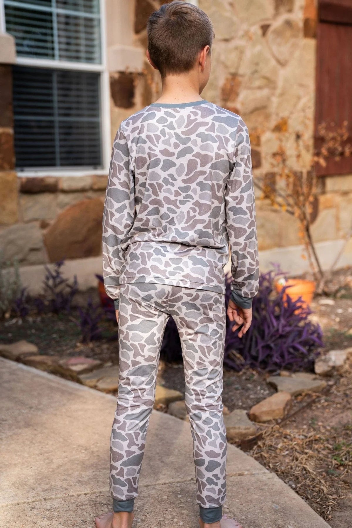Burlebo Youth 2-Piece Sleep Set - Classic Deer Camo Print