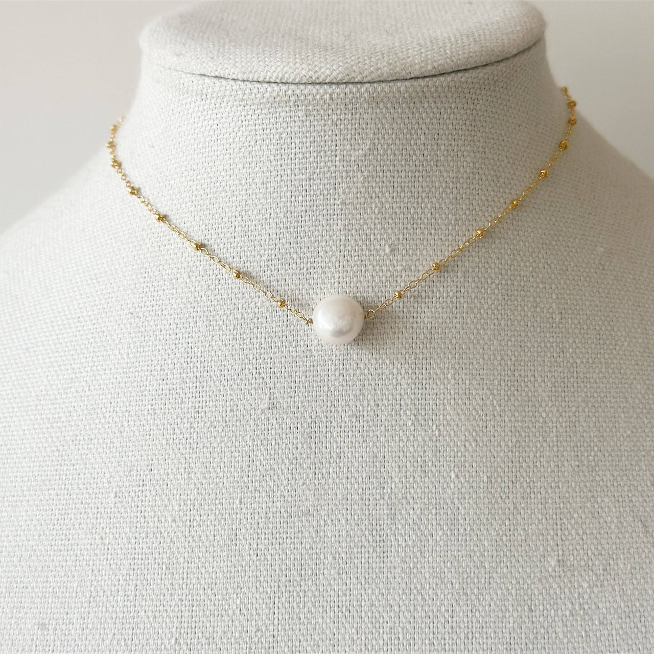 Beccs Pearl Necklace by Jeny Baker Designs
