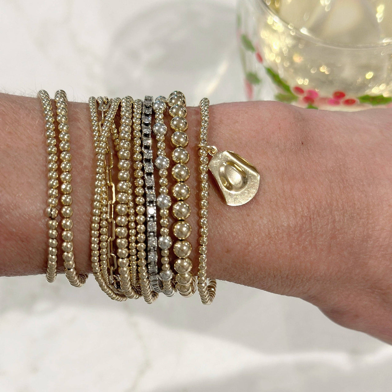 Cowboy Hat Charm Bracelet by Jeny Baker Designs