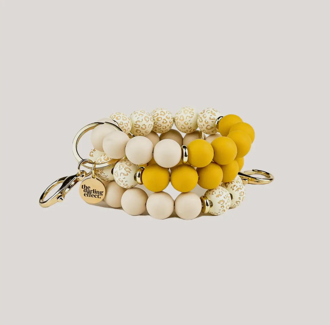 The Darling Effect Honey Gold Hands-Free Key Chain Wristlet
