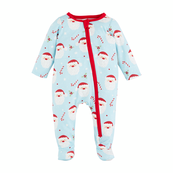 Blue Santa Glow Baby Sleeper