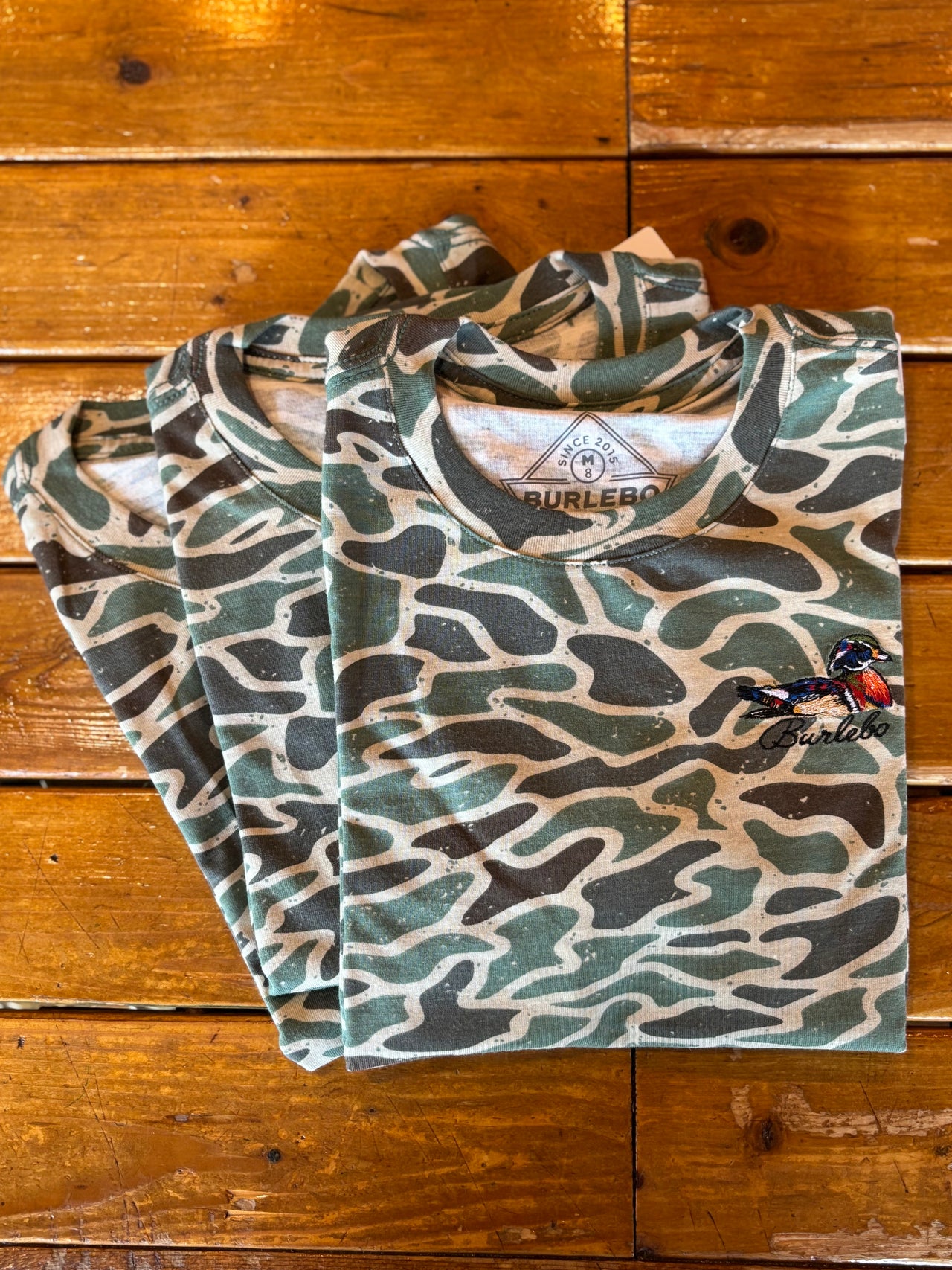 Burlebo Youth Tee in Retro Duck Camo