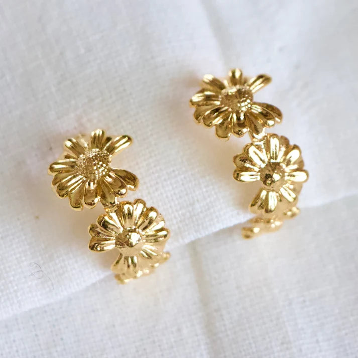 Daisy Hoop Earring by Mesa Blue