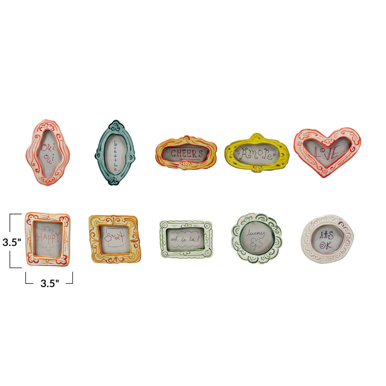 Stoneware Mini Photo Frame Magnet