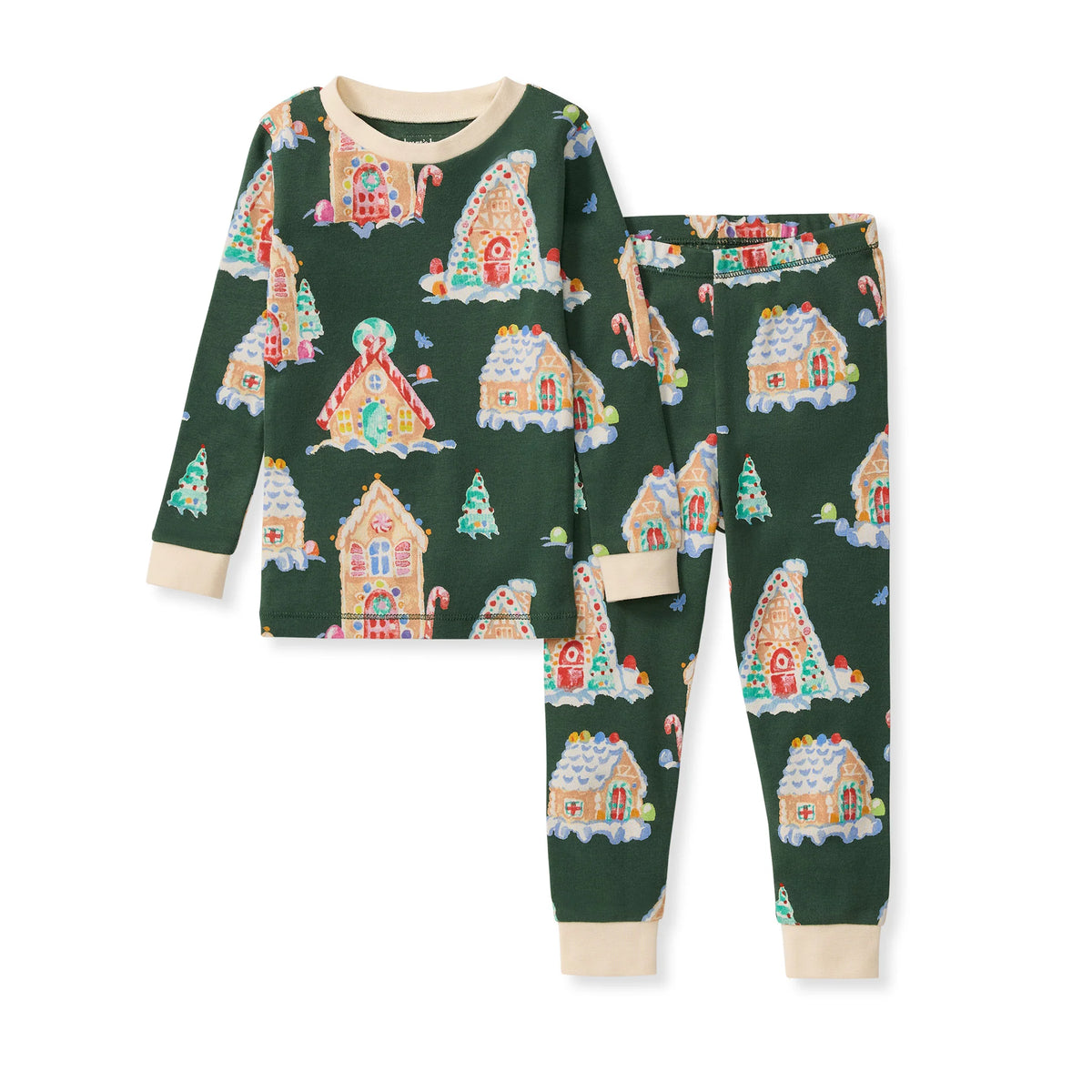 Gingerbread Houses PJ Set by Burt's Bees