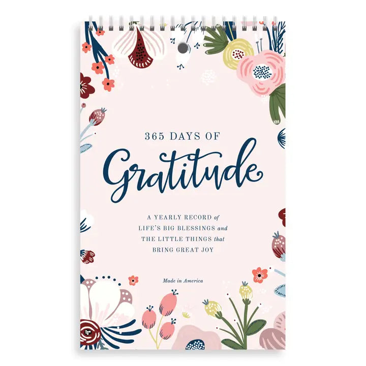 Yearly Gratitude Journal by Muscadine Press - Blush Floral