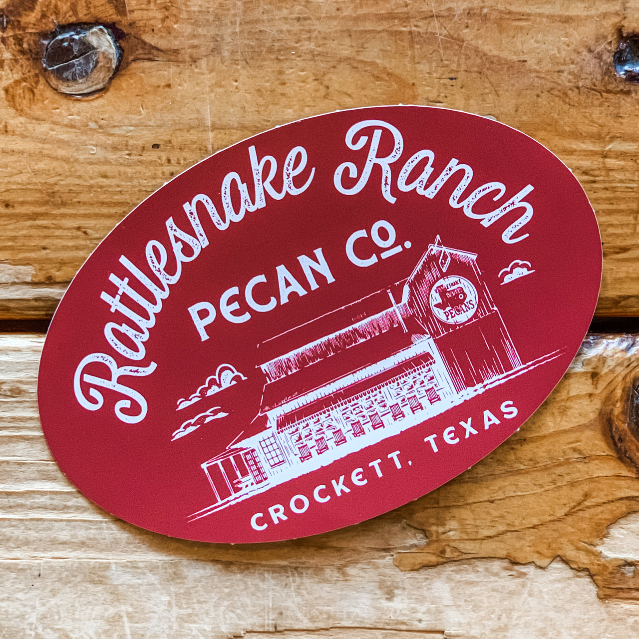 Rattlesnake Ranch Pecan Co. Vinyl Sticker