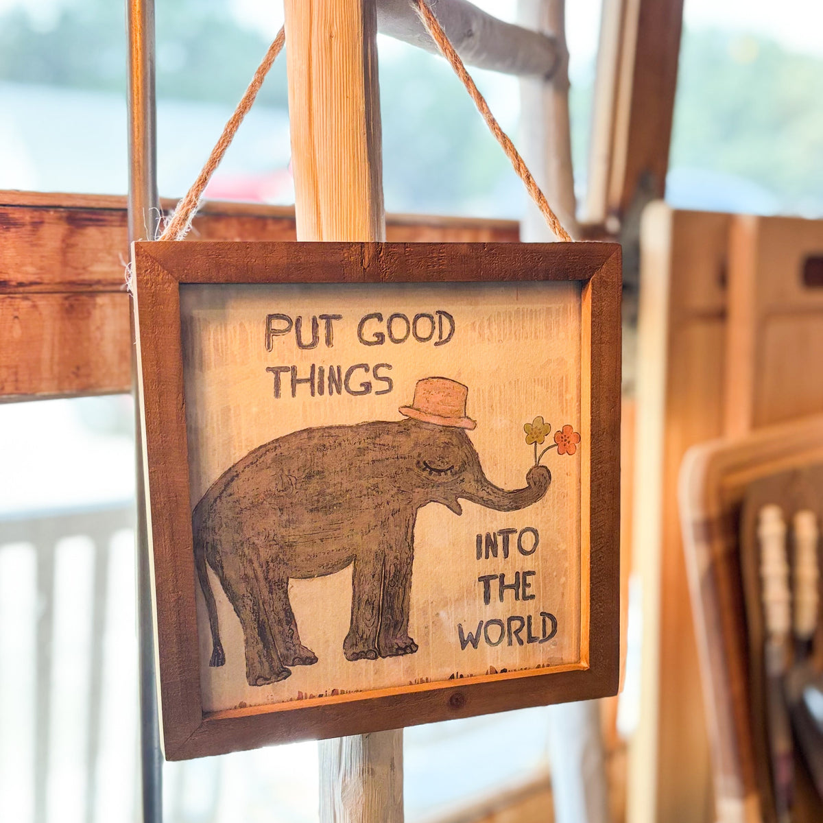 Framed Elephant Print