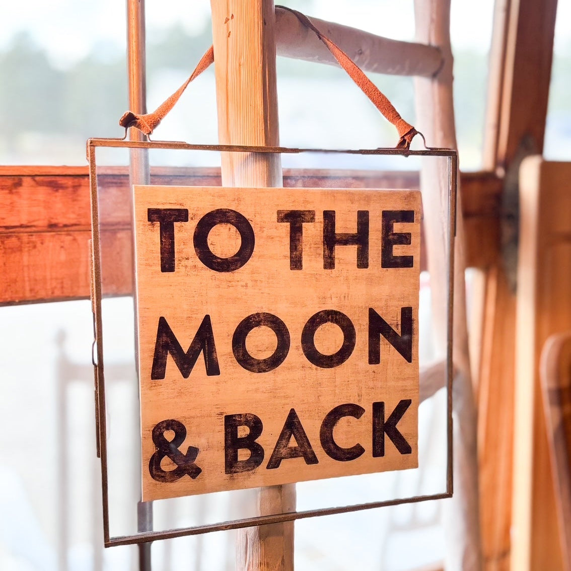"TO THE MOON & BACK" Framed Print