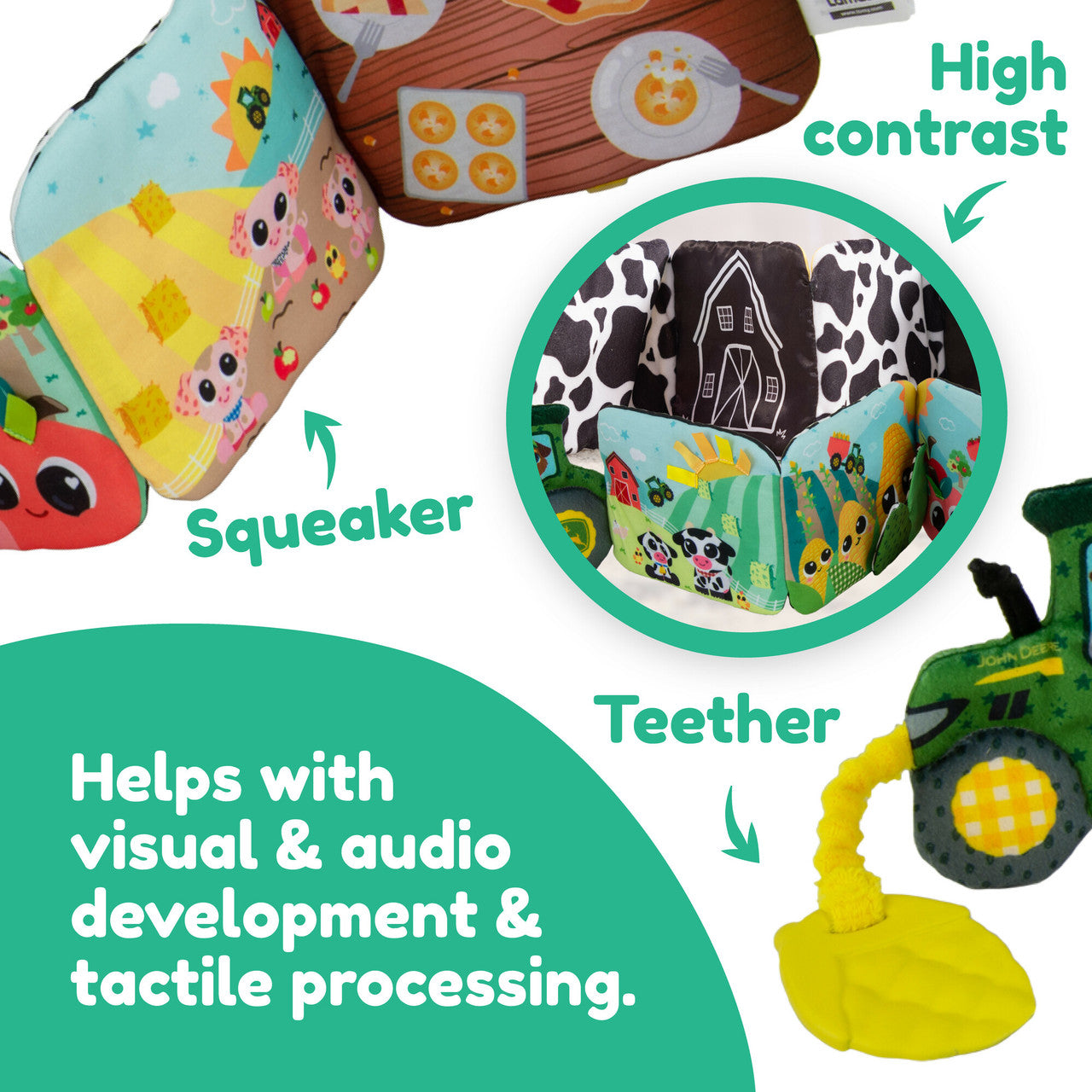 Lamaze & John Deere Farm to Table Journey Soft Book