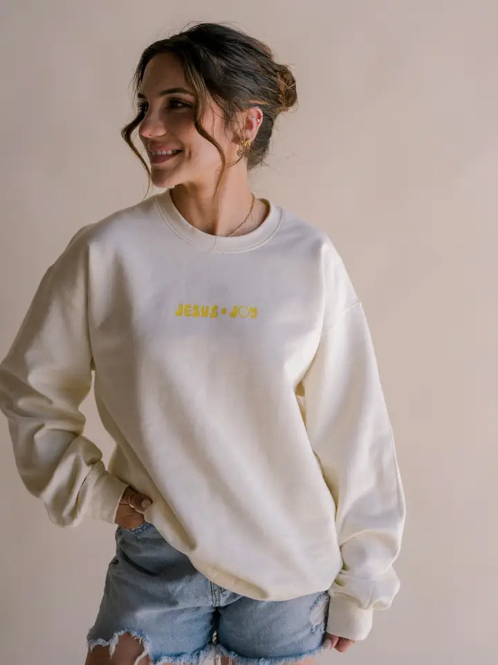 Jesus Is Joy Pullover by Dear Heart