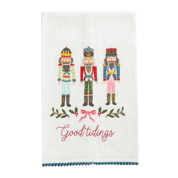 Printed Christmas Towels by Mud Pie