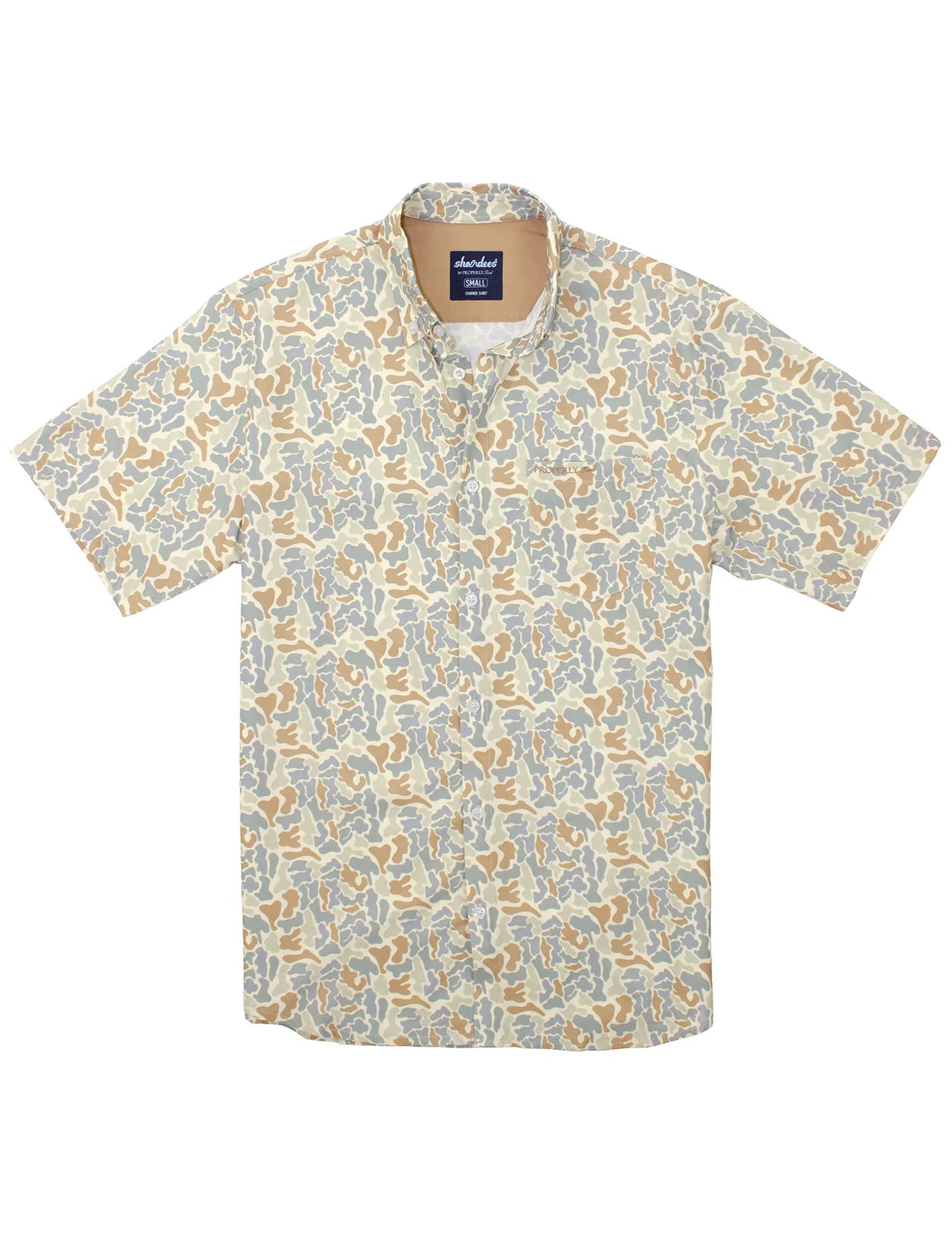 Shordees Summer Shirt in Field Camo by Properly Tied