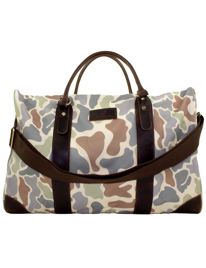 Sportsman Duffle Bag in Field Camo by Properly Tied