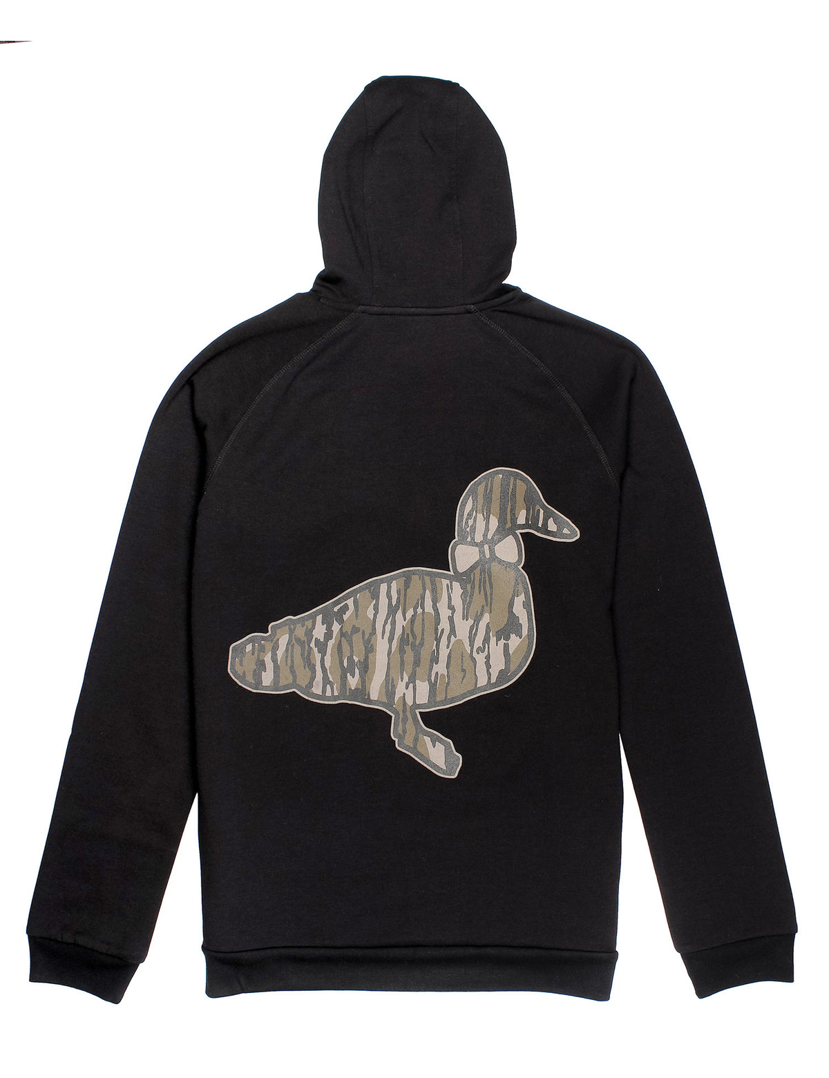Mossy Oak Original Bottomland Black Element Logo Hoodie by Properly Tied