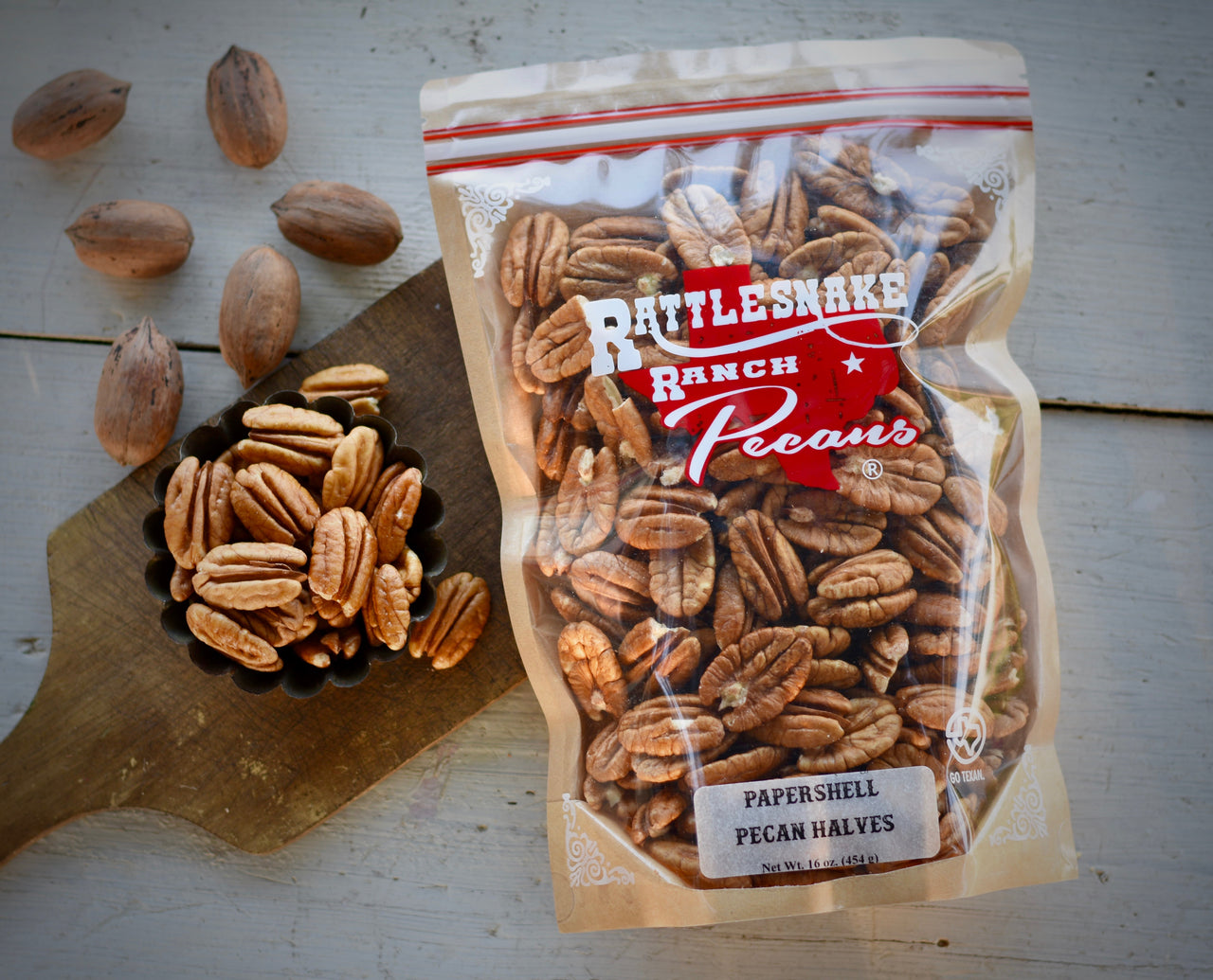 New Crop Papershell Mammoth Pecan Halves| Texas Gifts |