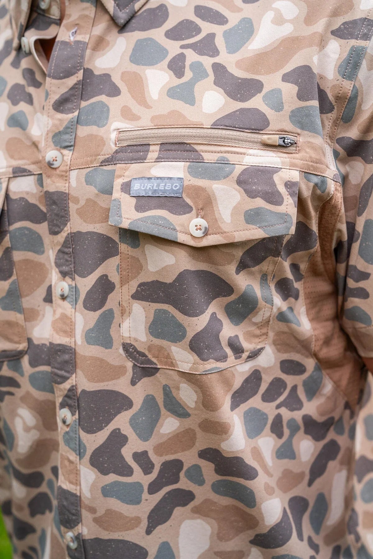 Burlebo Performance Outdoor Shirt in Pintail Camo