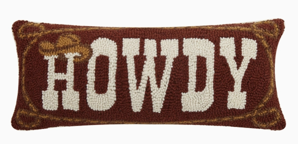 Howdy Cowboy Hook Pillow