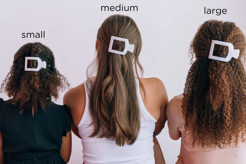 Square Flat Hair Clip by Teleties