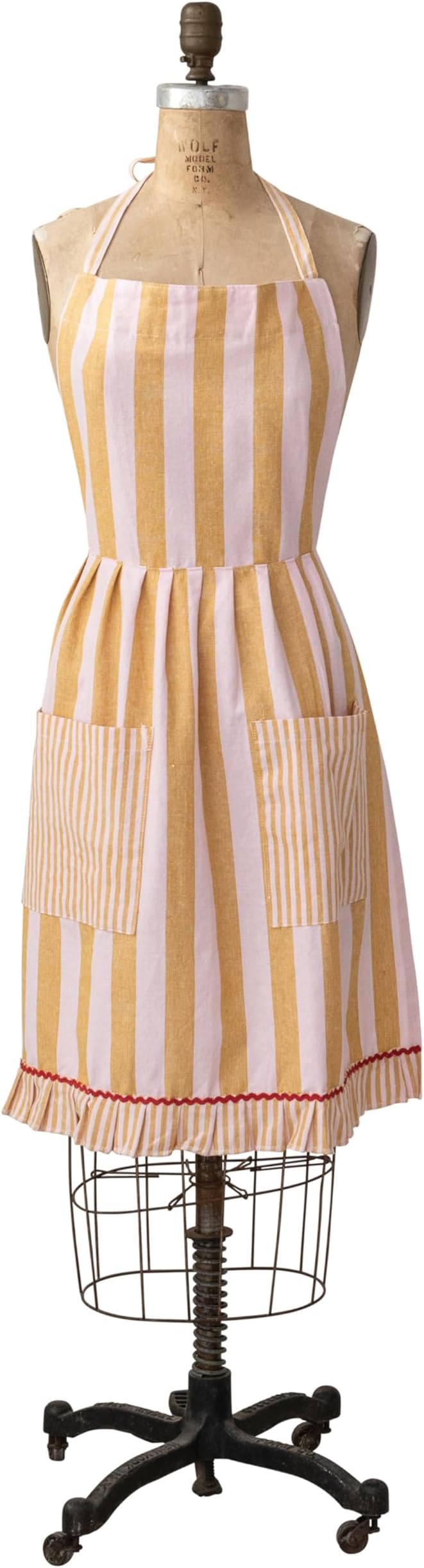 Woven Cotton Striped Apron