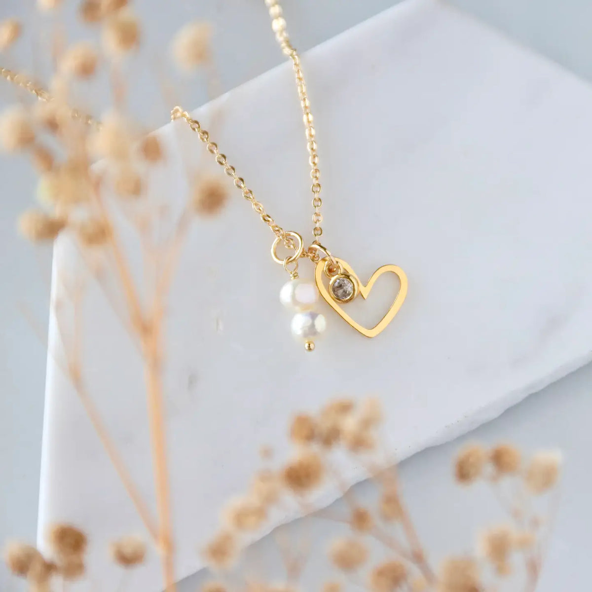 Open Heart Necklace by Mesa Blue