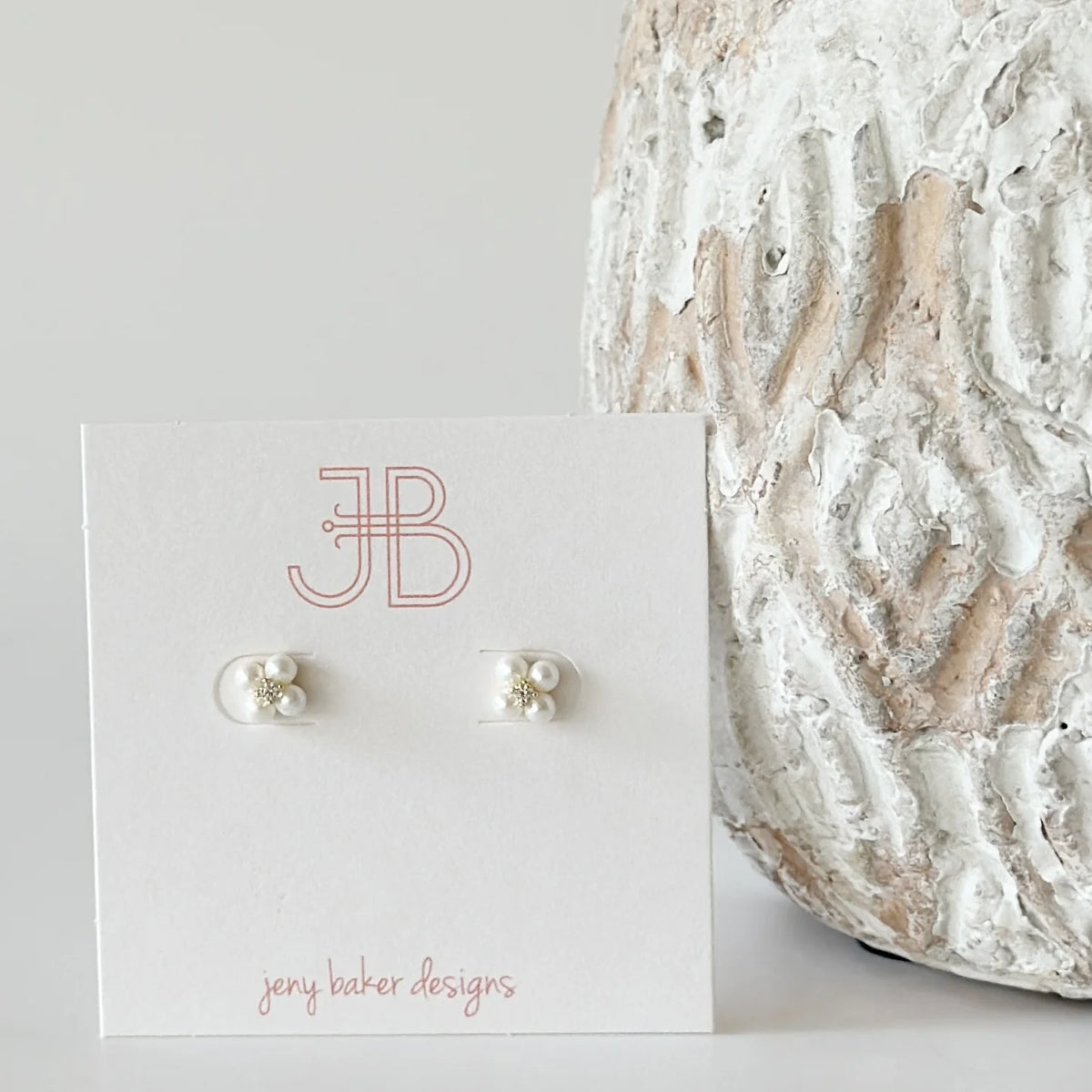 Pearl Daisy Stud Earrings by Jeny Baker