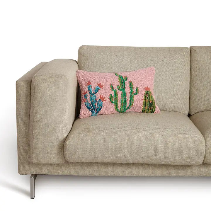 Pretty Cactus Hook Pillow