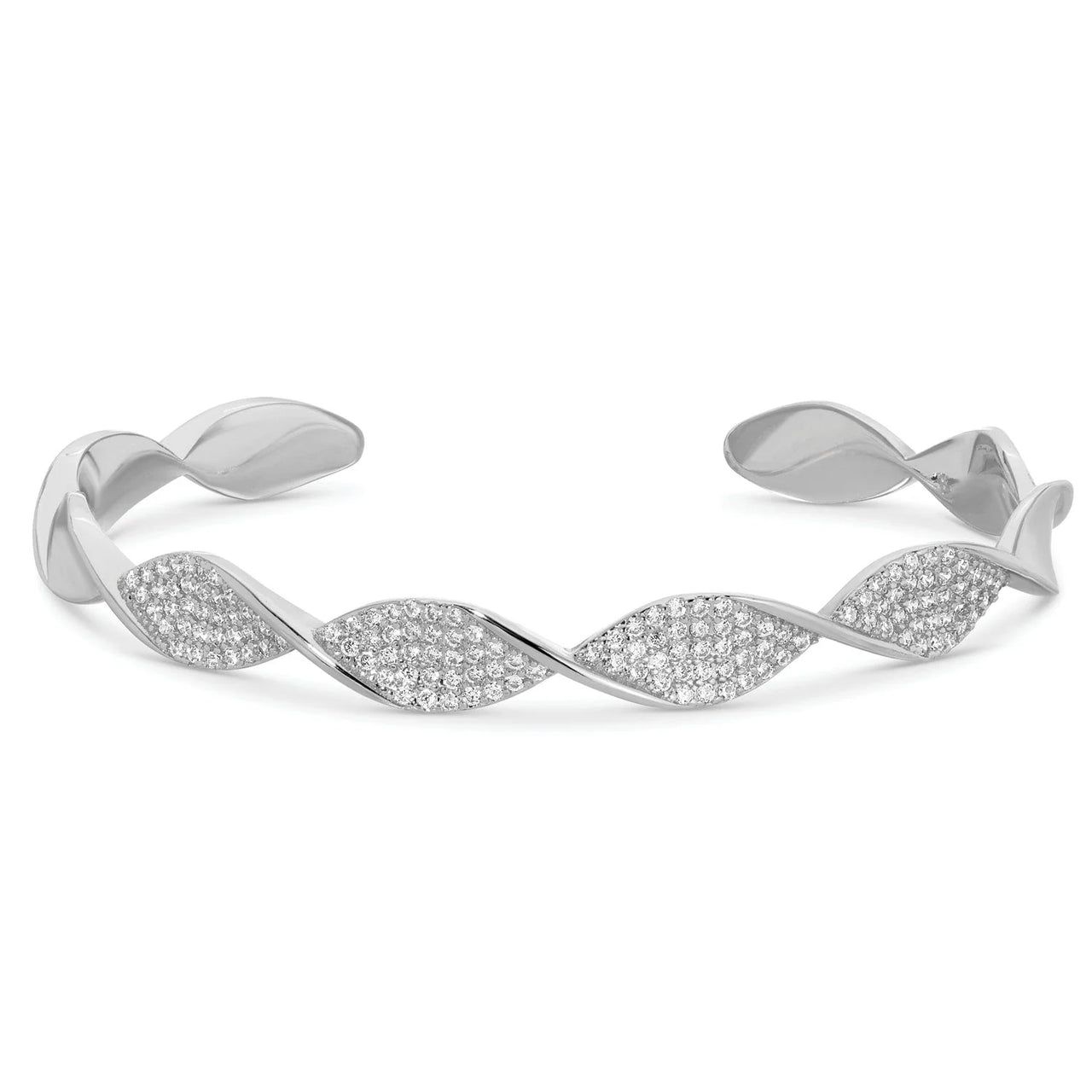 Twisted Pave Cuff Bracelet