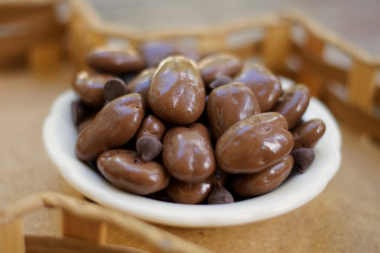 Our sugar free chocolate coated pecan halves are just what the doctor ordered! Available in 16 ounce bags.